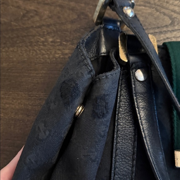 Gucci GG Canvas Web Hobo, Black 

GREAT Used Condition
Some wear,bottom & inside - Picture 8 of 10